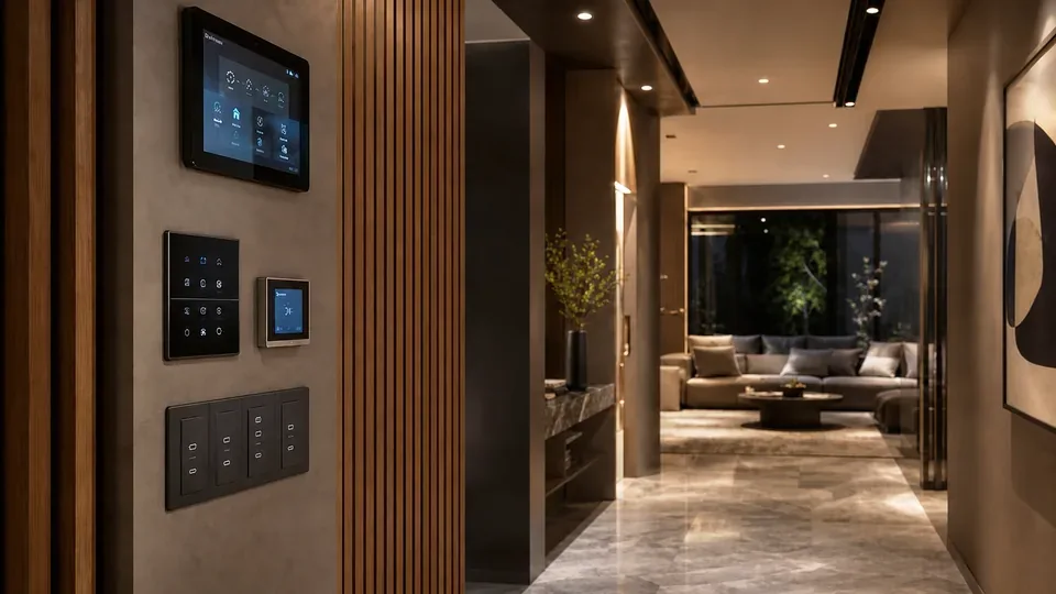 Automated entrance and foyer in Arrival mode