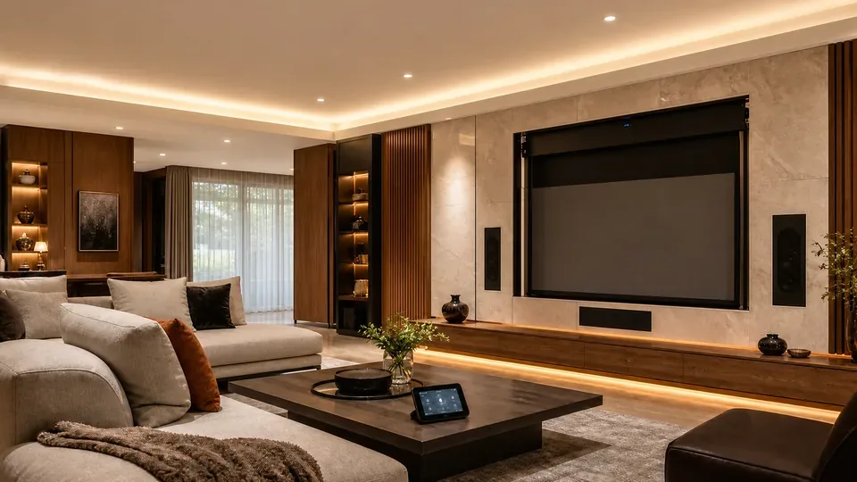 Family lounge in Welcome mode